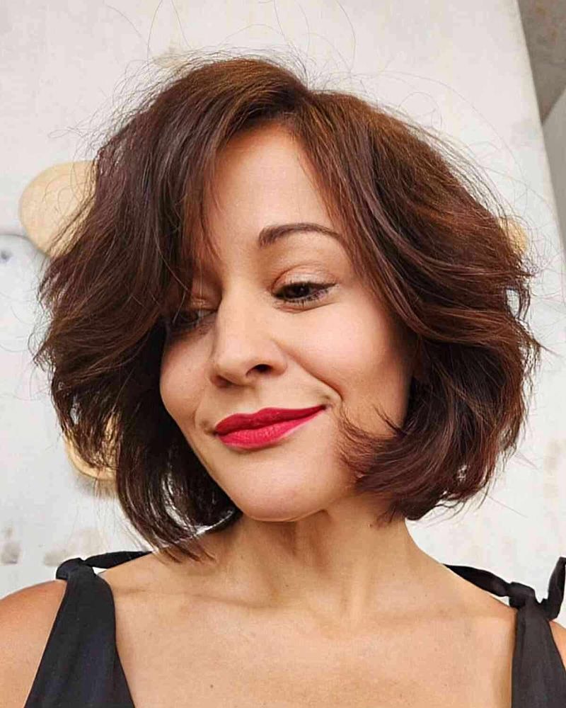 Brushed-Back Bob