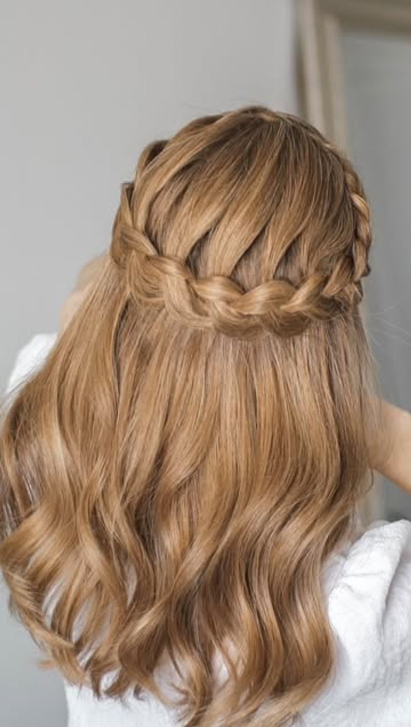 Trenza corona retorcida