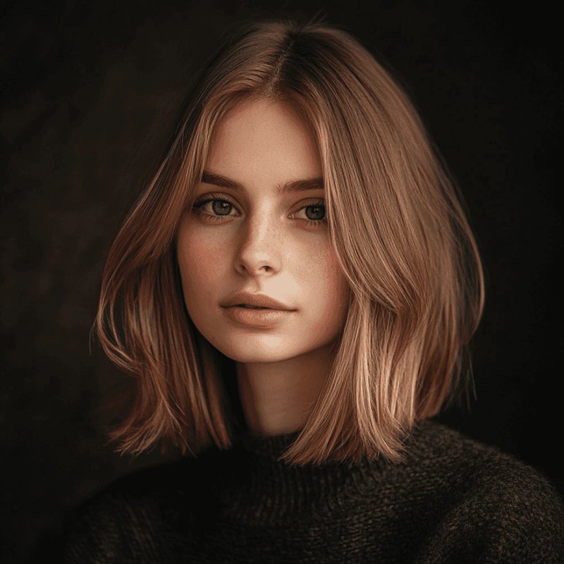 Blunt Cut with Subtle Texture