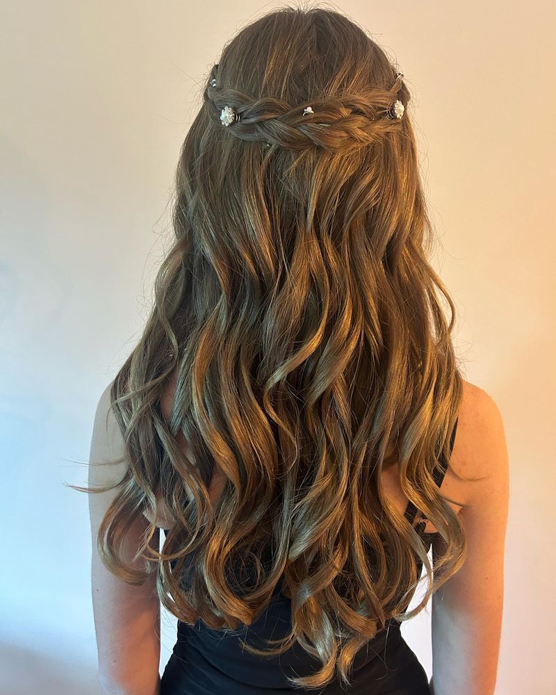 Half-Up Braid Crown