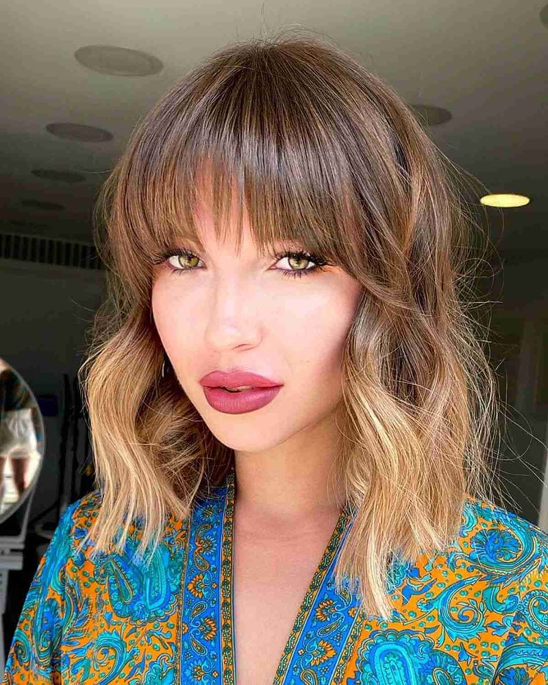 Textured Full Bangs