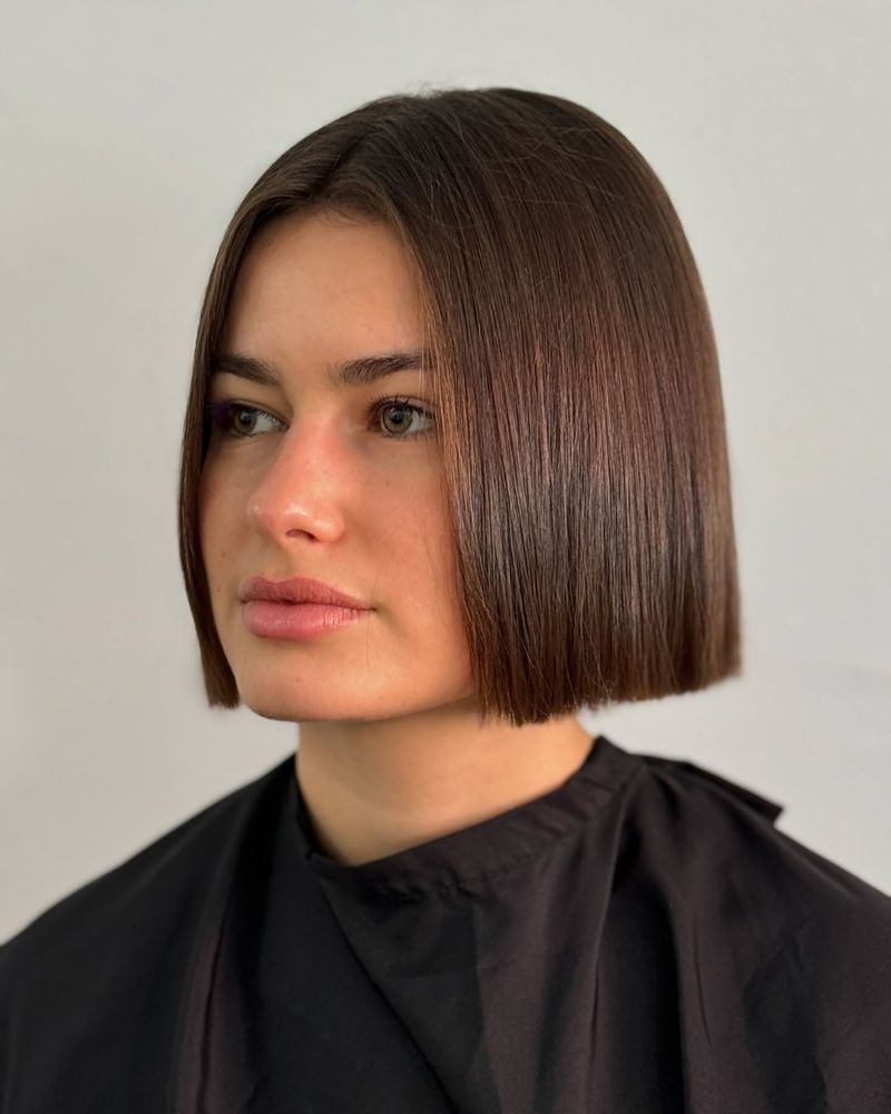 Blunt Cut Chin Bob