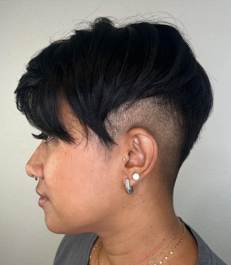 Pixie com corte inferior