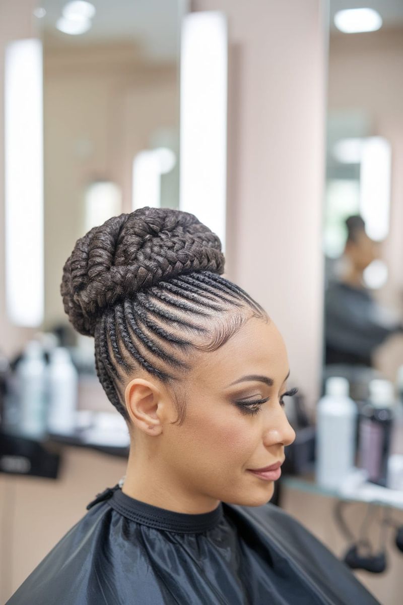 Micro Braid Updo