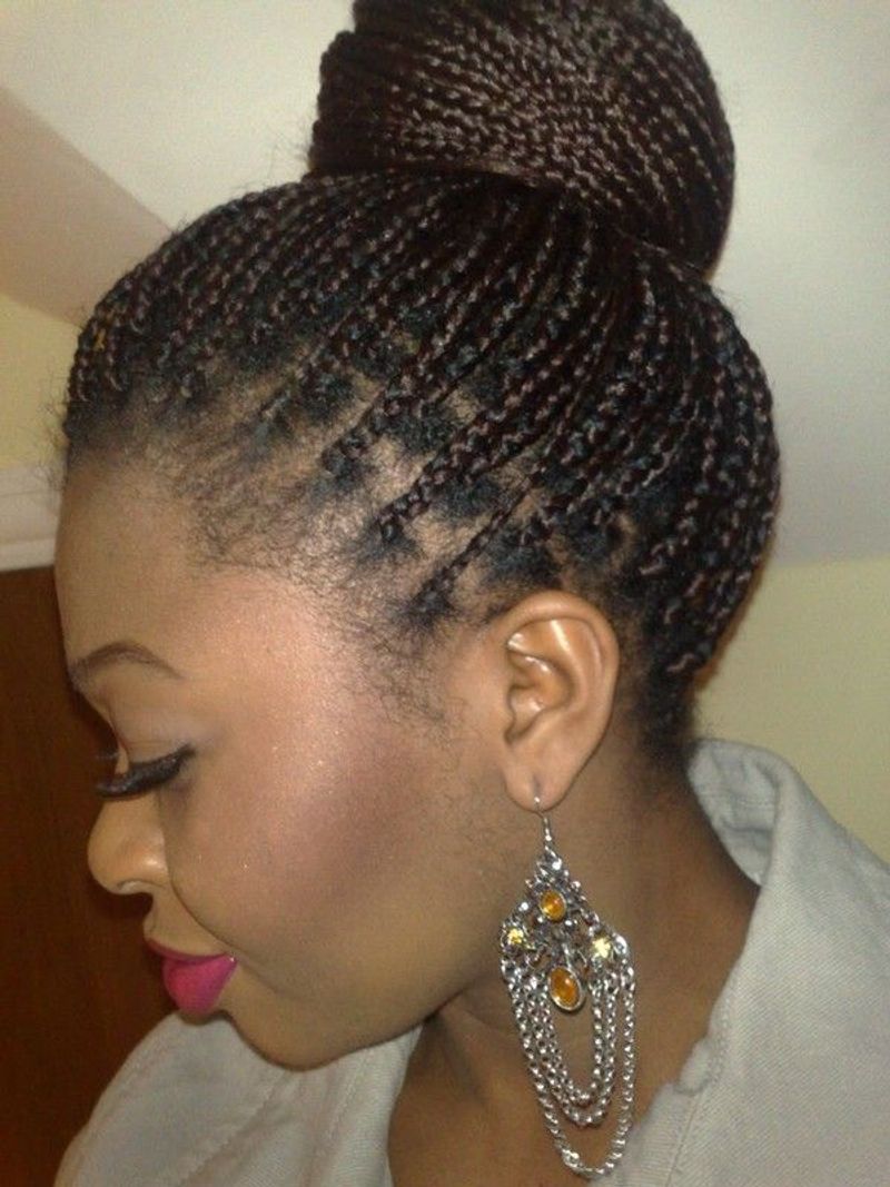 Micro Braid Bun