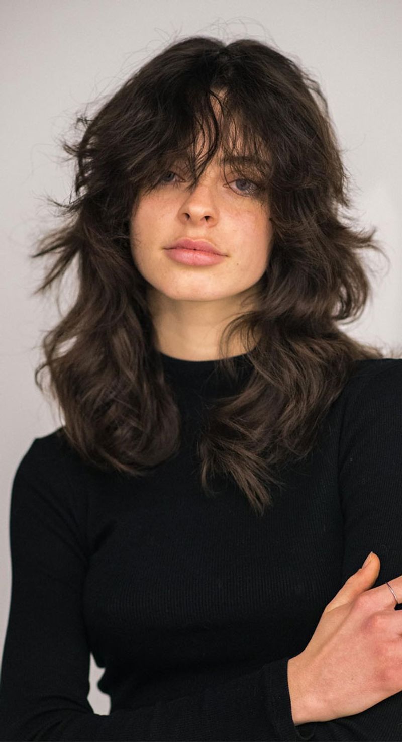 Wolf Cut with Choppy Fringe
