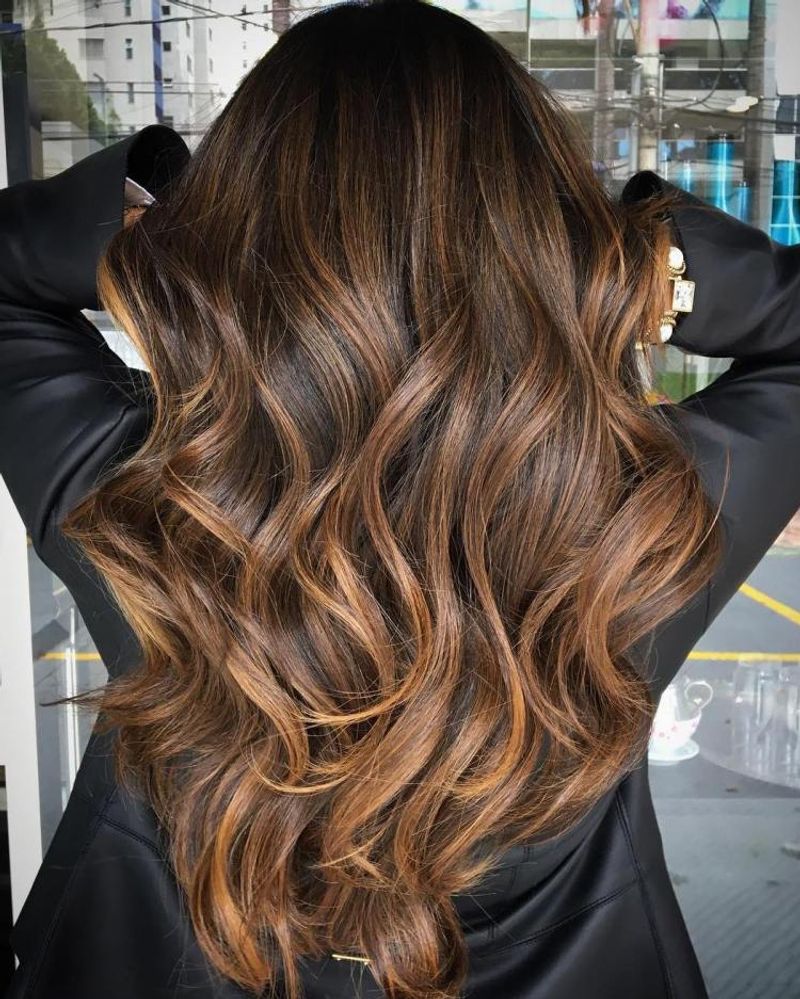 Caramel Balayage for Neutral Wardrobe Staples