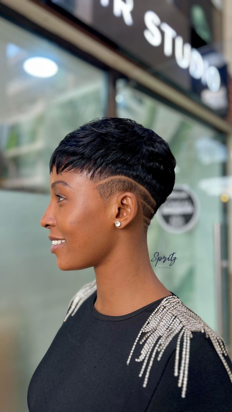 Minimalist Shaved Pixie