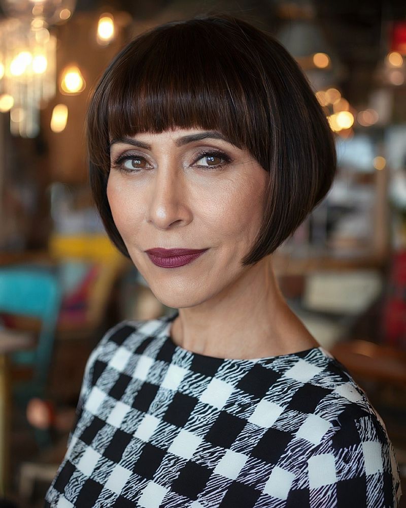 Blunt Bob with Micro-Fringe
