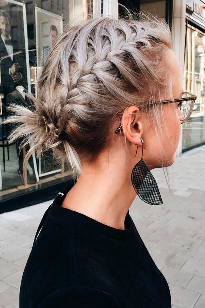 Braided Pixie Updo