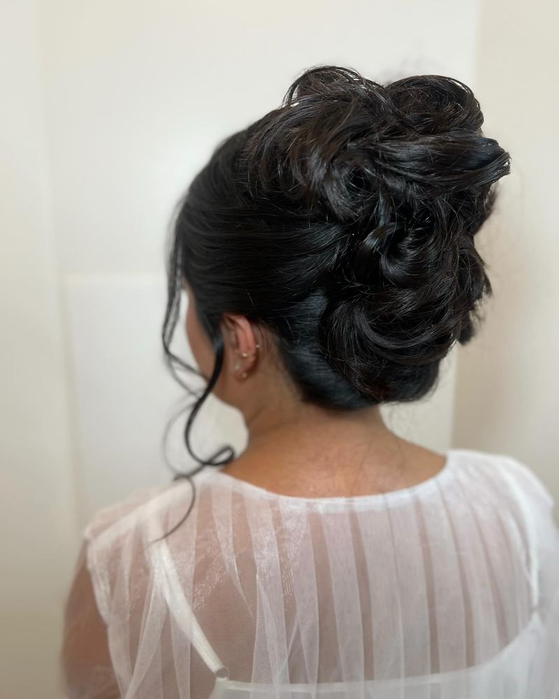 Bride's Intricate Updo