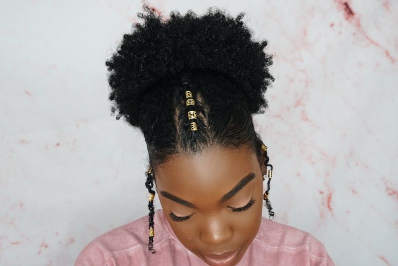 Puff with Defined Curls