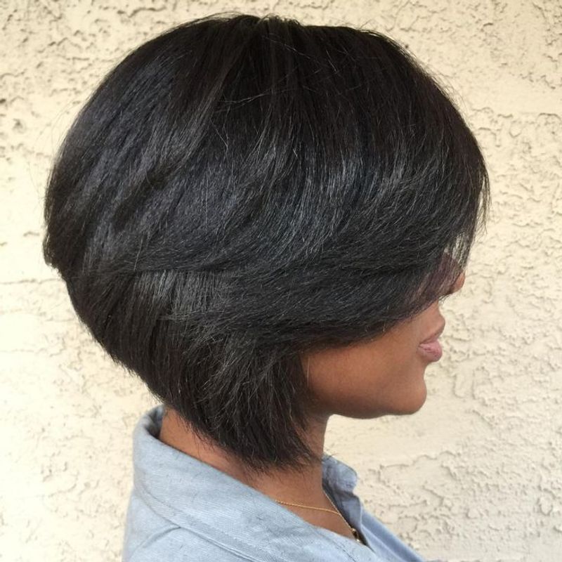 Angled Bob with Razor-Sharp Edges