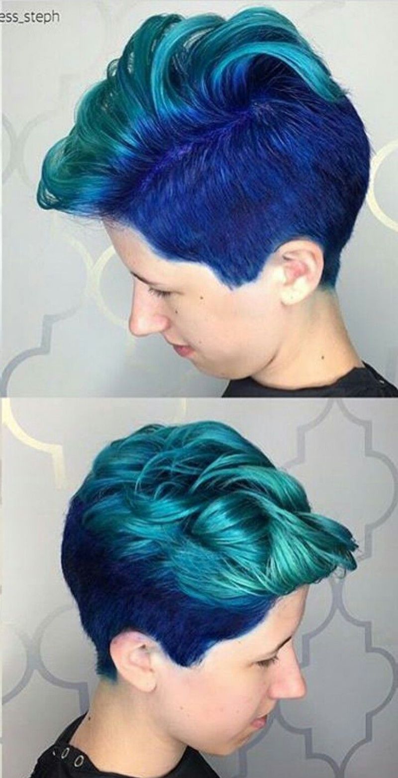 Mermaid Blue Undercut