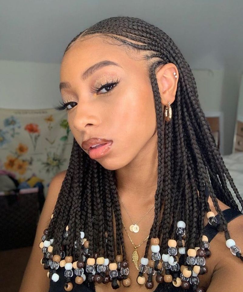 Fulani Braids with Beads