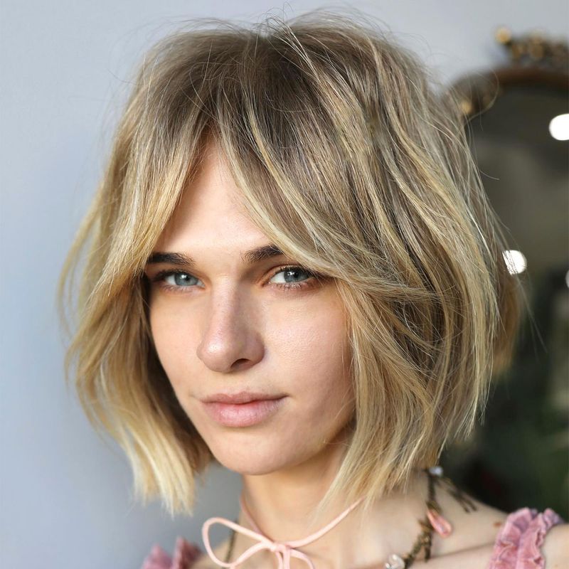 Extreme A-Line with Curtain Bangs