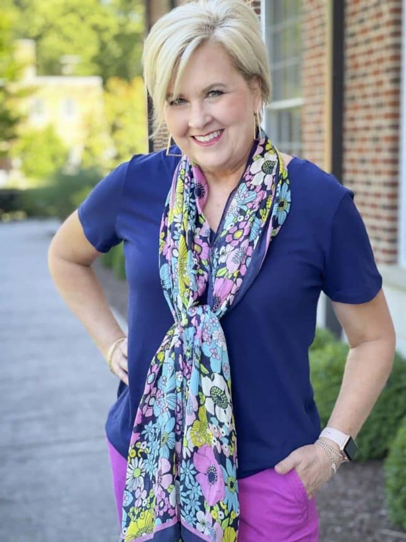 Scarves Add Height and Drama