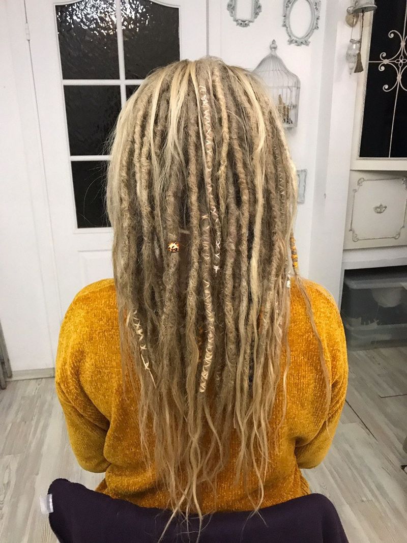 Bleached Dreadlocks on Non-Textured Hair
