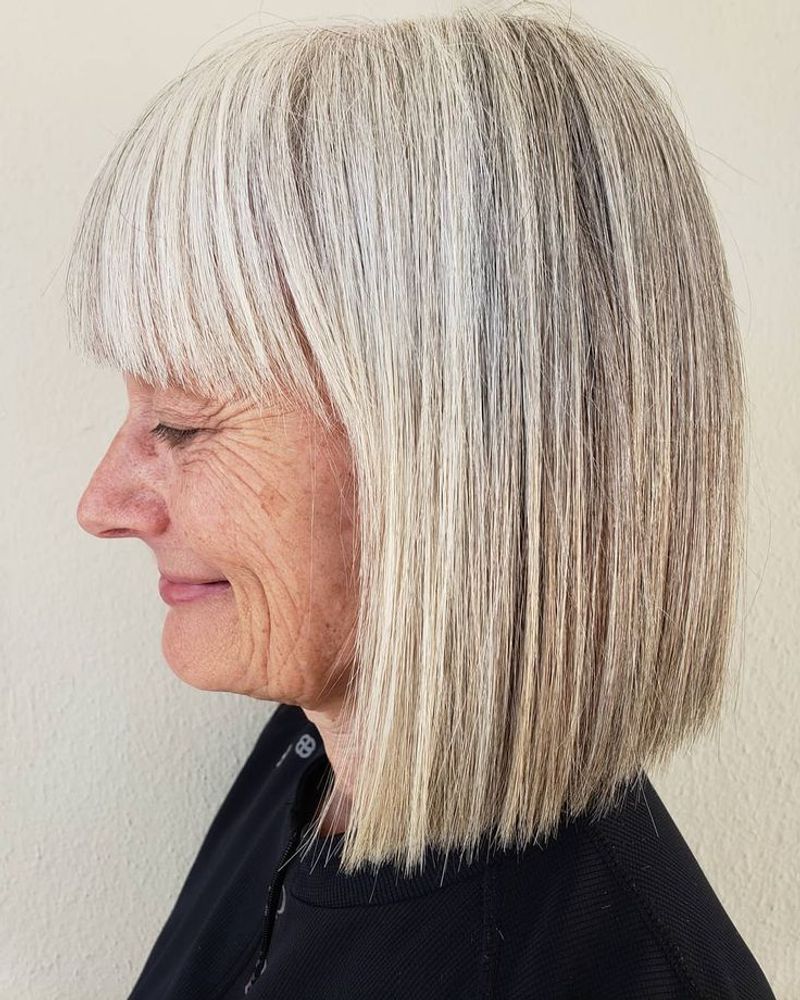 Blunt, Heavy Straight-Across Bangs