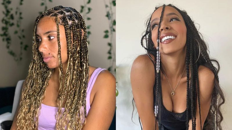 Goddess Box Braids with Twists