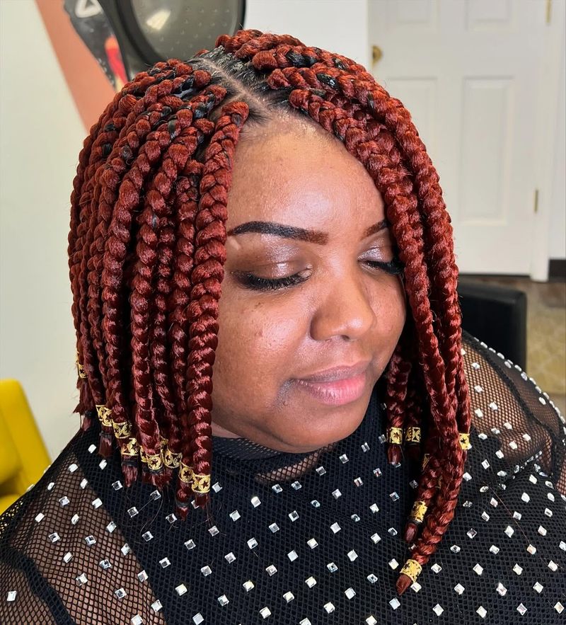 Asymmetrical Bob Box Braids