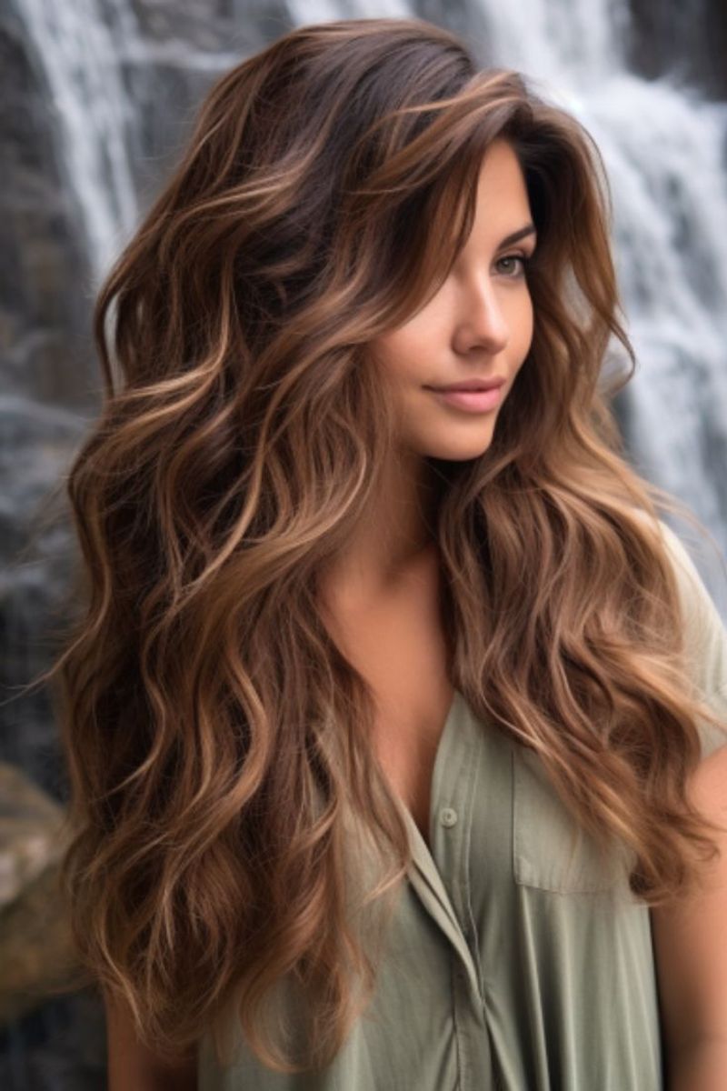 Waterfall Layers with Face-Framing Pieces