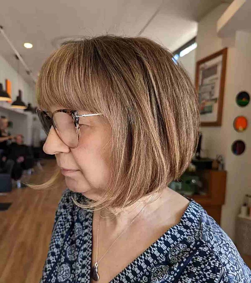Rounded Full Bangs