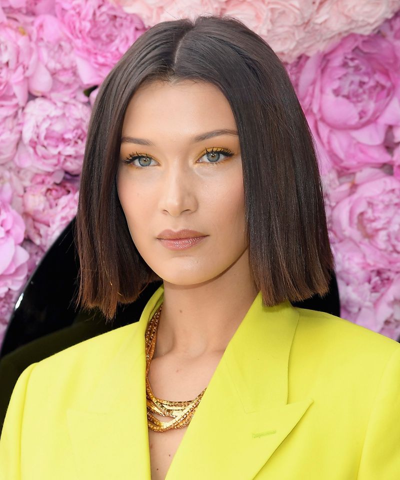 Sleek Straight with Middle Part