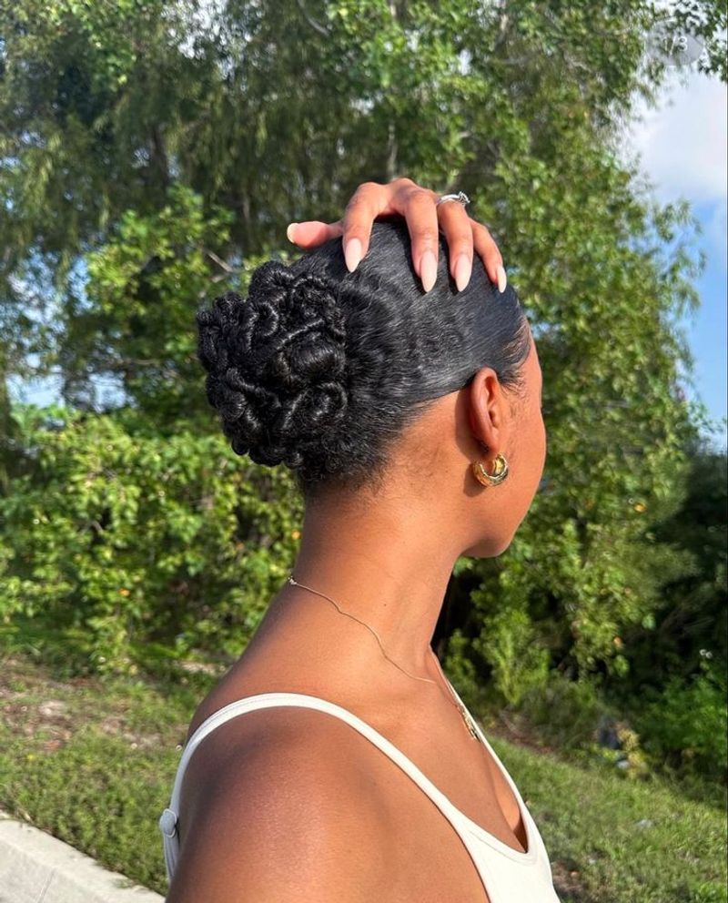 Sleek Twisted Bun