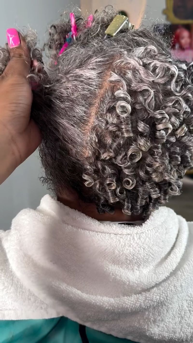 Silver Fox Curls