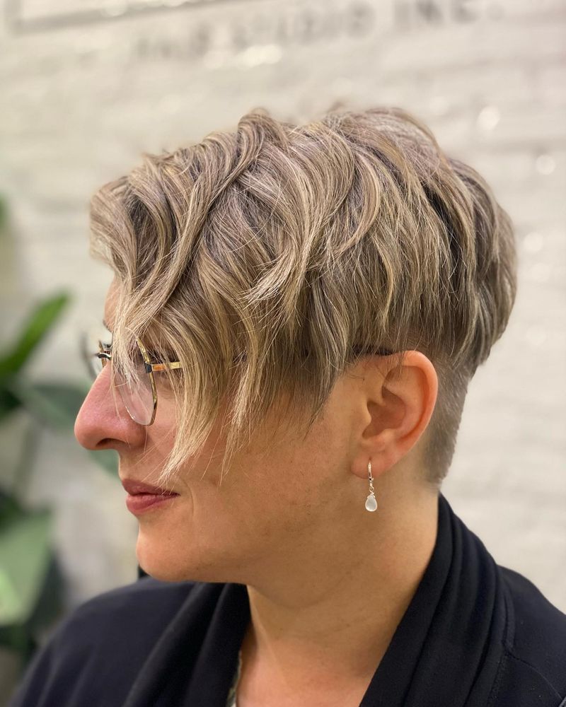Feathered Pixie for Fine Hair