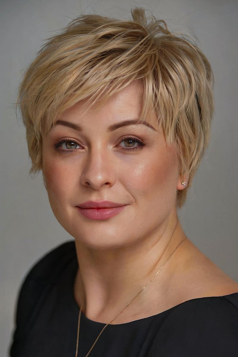 Soft Rounded Pixie with Fullness