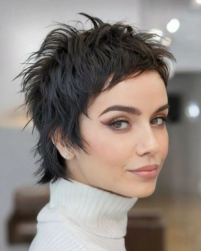 Shaggy Pixie with Long Layers