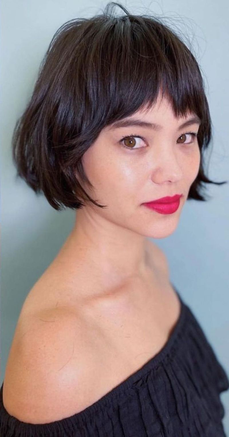 French Bob with Micro-Bangs