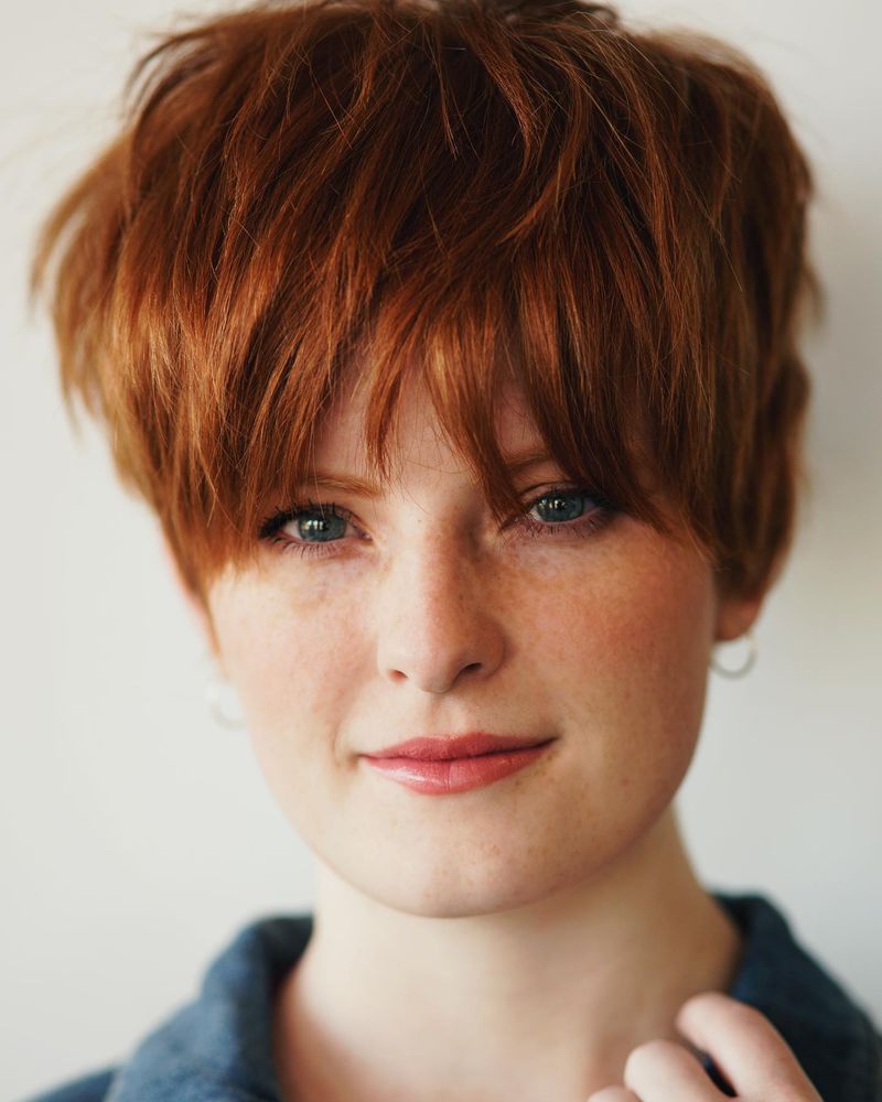Brushed-Forward Textured Pixie