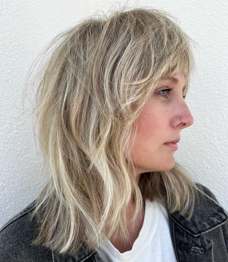 Penteado à altura do ombro