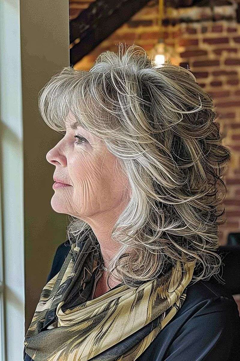 Shoulder-Length Shag with Layers