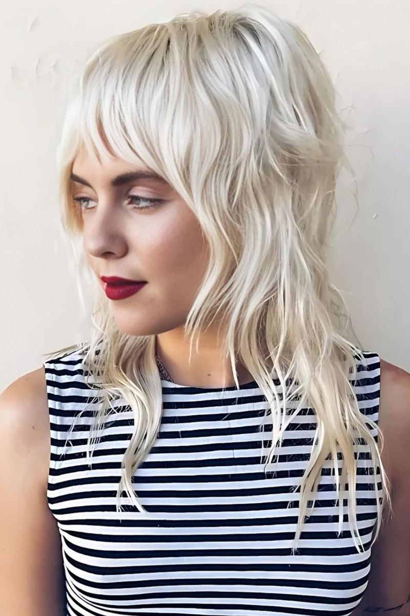 Beachy Blonde Wolf Cut