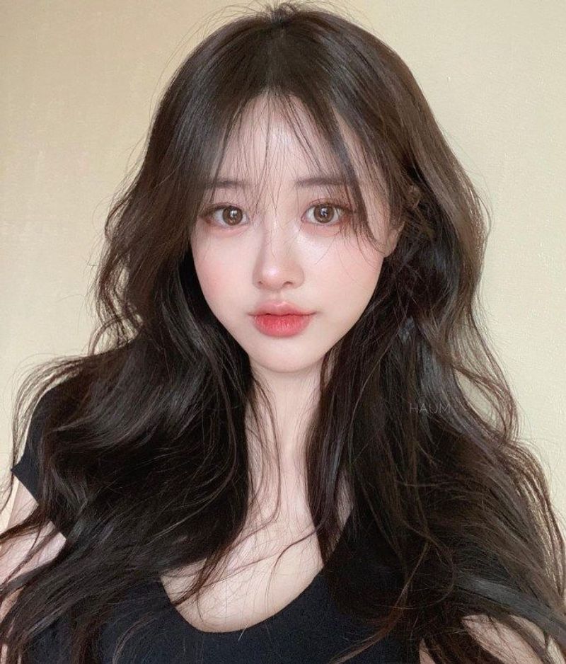 Korean-Inspired Air Bangs