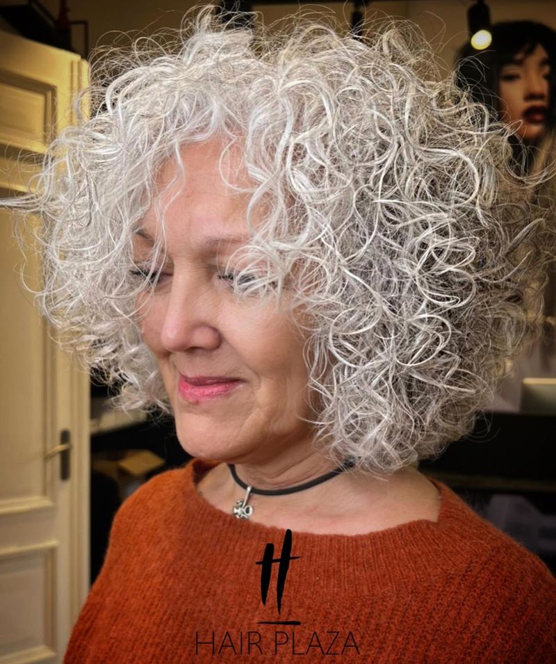 Curly Permed Pixie