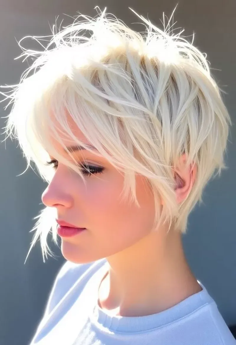 Rounded Pixie with Curved Silhouette