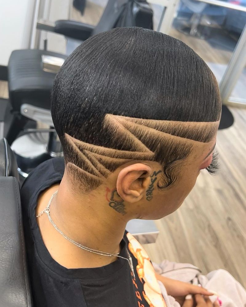 Undercut Pixie With Designs