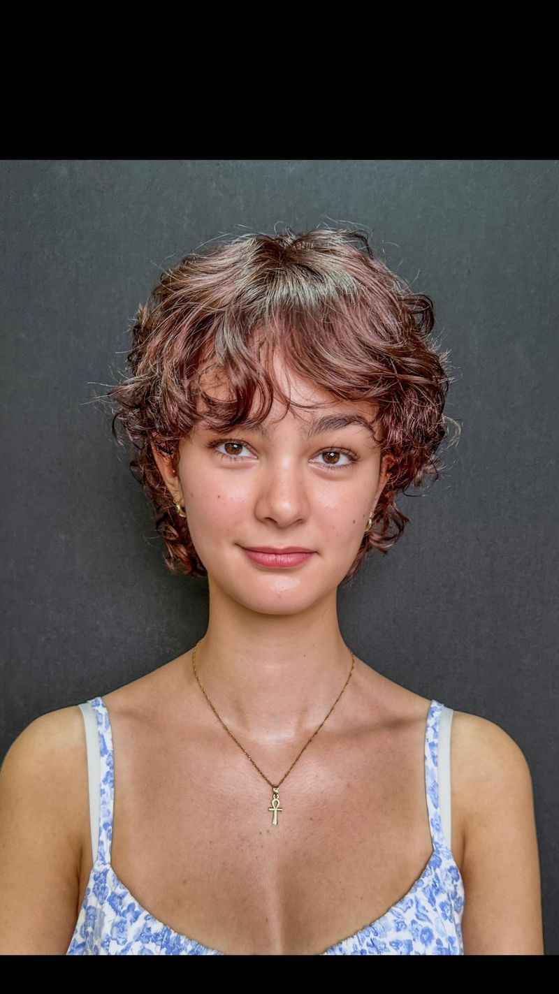 Soft Curly Pixie for Natural Texture