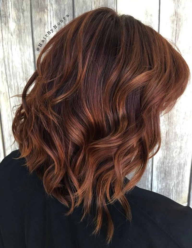 Chestnut Brown With Auburn Highlights