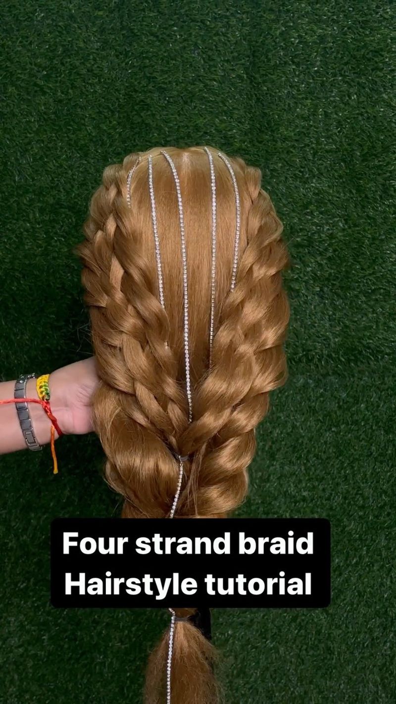 Tresse à quatre brins