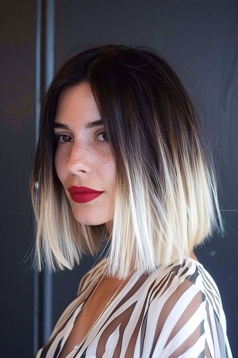 Blunt Lob With Internal Texturing