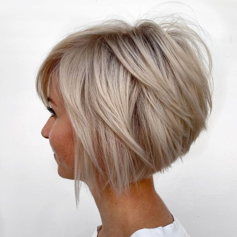 Voluminous Crown Stacked Bob