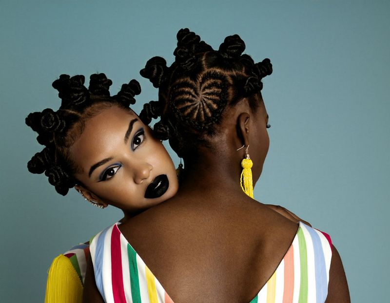 Sculptural Bantu Knots