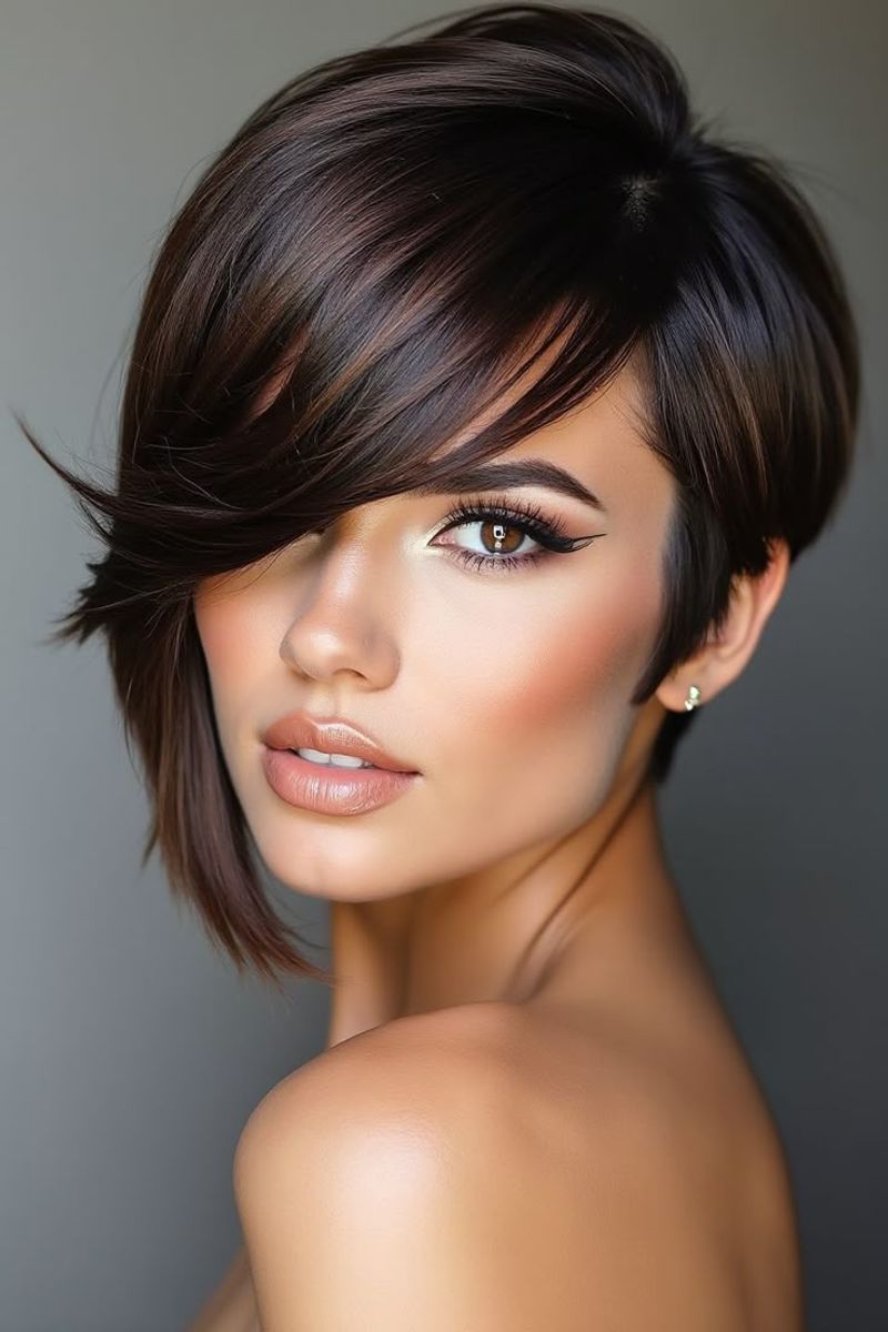 Sleek Pixie with Long Crown