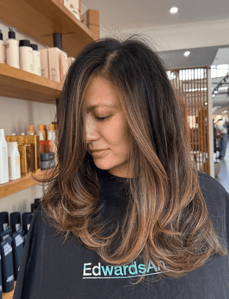 Soft Caramel Balayage